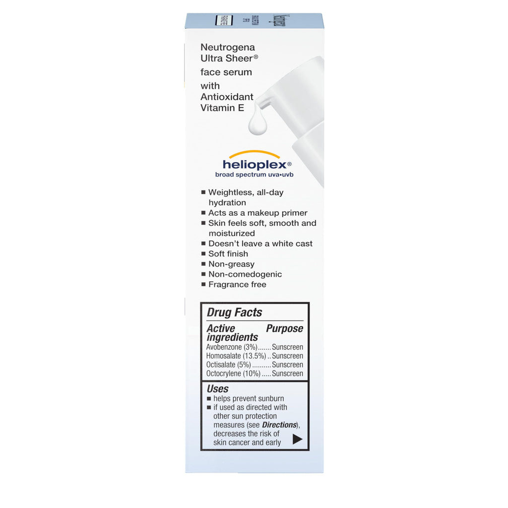 Buy now Neutrogena Ultra Sheer Face Sunscreen with Vitamin E & SPF 60, Sunscreen for Face with Broad Spectrum UVA/UVB Protection, Fragrance-Free, Oxybenzone-Free, Water-Resistant (80 minutes), 1.7 Fl Oz at indiglob india