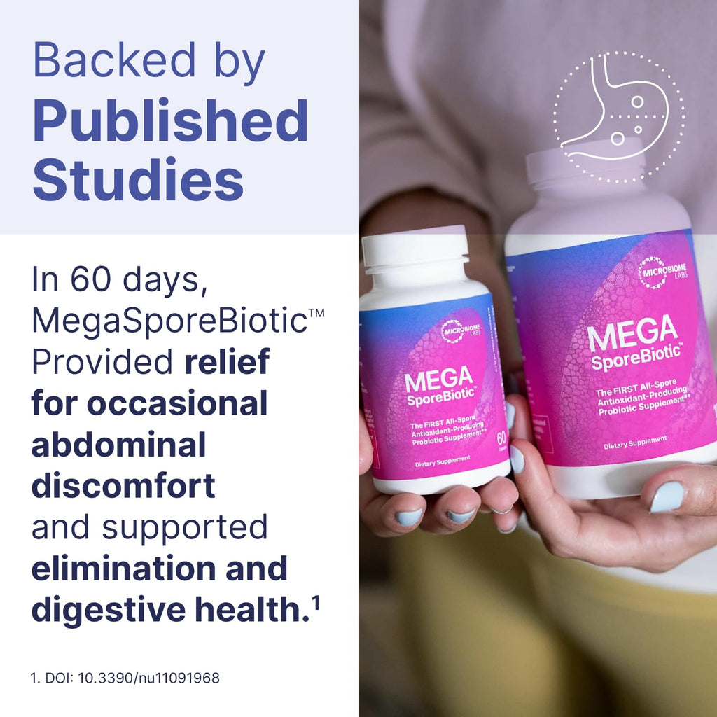 Microbiome Labs Mega SporeBiotic Daily Probiotic for Women + Men, 180 Ct