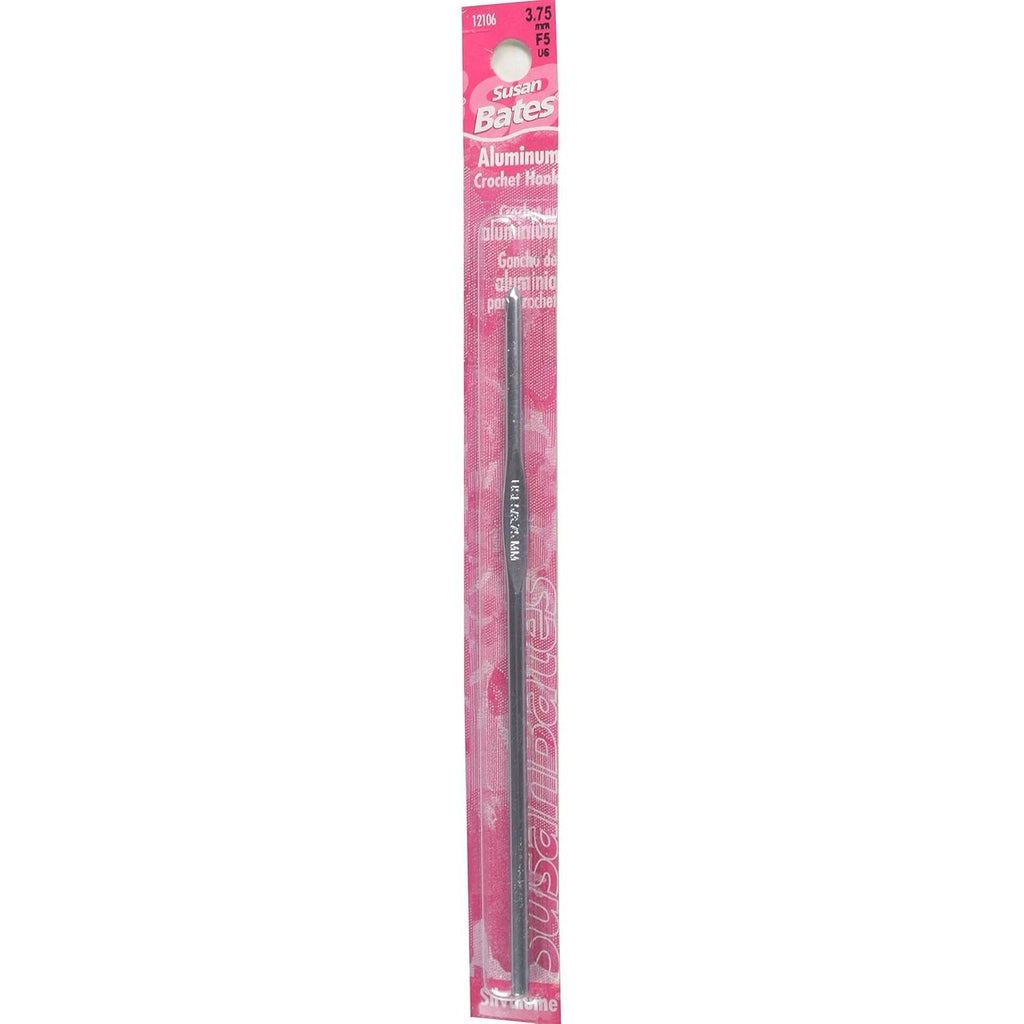 Buy now Susan Bates 5-1/2-Inch Silvalume Aluminum Crochet Hook, 5.5mm, Red at indiglob india