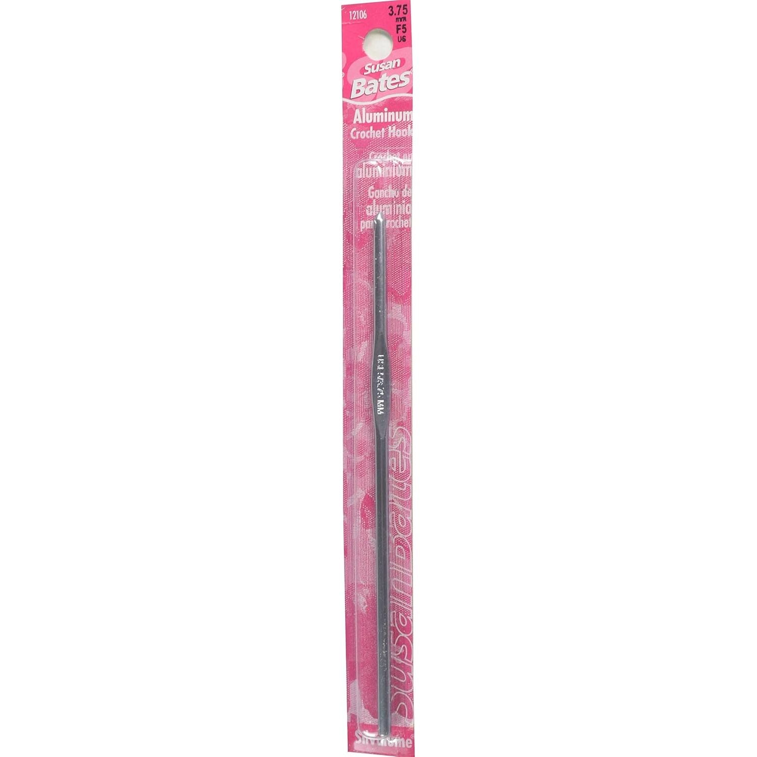 Buy now Susan Bates 5-1/2-Inch Silvalume Aluminum Crochet Hook, 5.5mm, Red at indiglob india