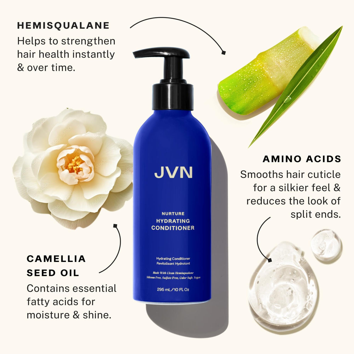 JVN Nurture Hydrating Conditioner, 10 Fl Oz