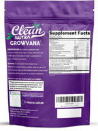 Biotin Gummies for Hair Growth, Hair Vitamins for Women with Collagen Keratin Zinc Saw Palmetto Horsetail Astaxanthin Pumpkin Seed MSM Grape Seed Iron Vitamins A D E, GrowVana by Clean Nutra 90 Count