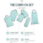 Buy now Compression Packing Cubes Set for Travel - Lightweight, Durable Clothes Organizer for Carry-On Luggage and Suitcases by TRIPPED Travel Gear at indiglob india