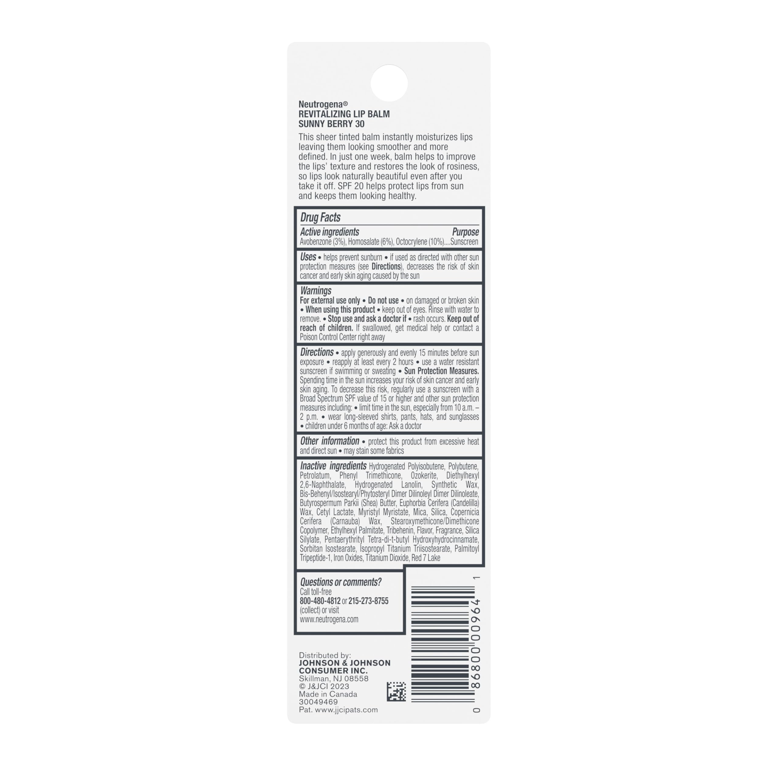 Buy now Neutrogena Revitalizing Tinted Lip Balm Broad Spectrum SPF 20 Sunscreen, Moisturizing Lip Balm with a Sheer Tint for Softer, Smoother, Healthier-Looking Lips, Sheer Sunny Berry 30, .15 oz at indiglob india