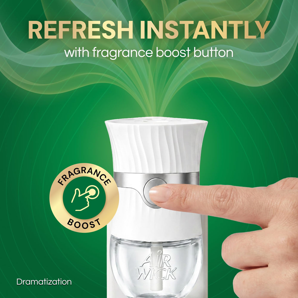 Air Wick Plug in Scented Oil Advanced Gadget, 4 Count, White