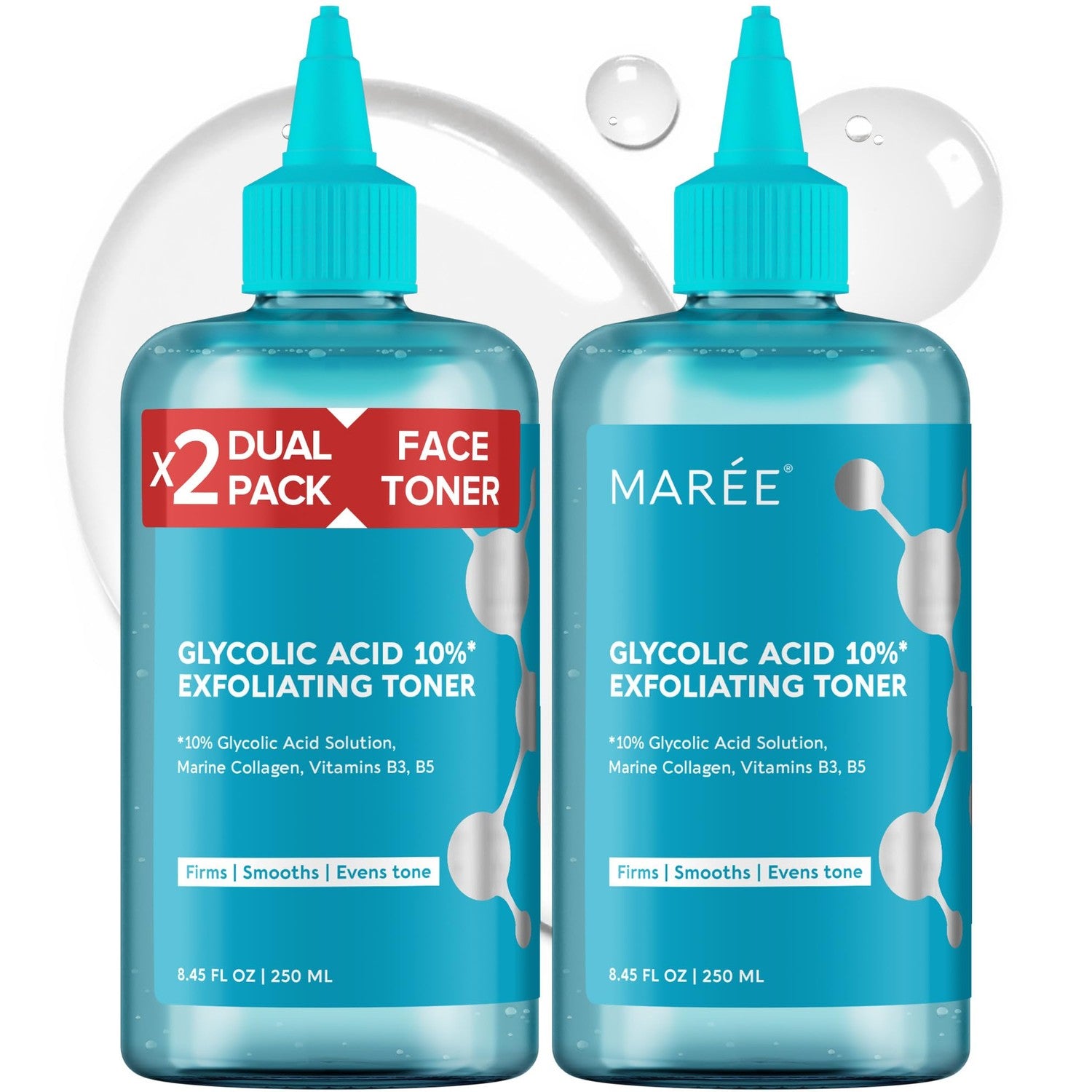 MAREE Pore Minimizer for Face Toner – Witch Hazel Toner with Niacinamide & Marine Collagen – Gentle Exfoliating Oil Control Facial Toner for Women – BHA Liquid Exfoliant – Alcohol Free Tonico Facial