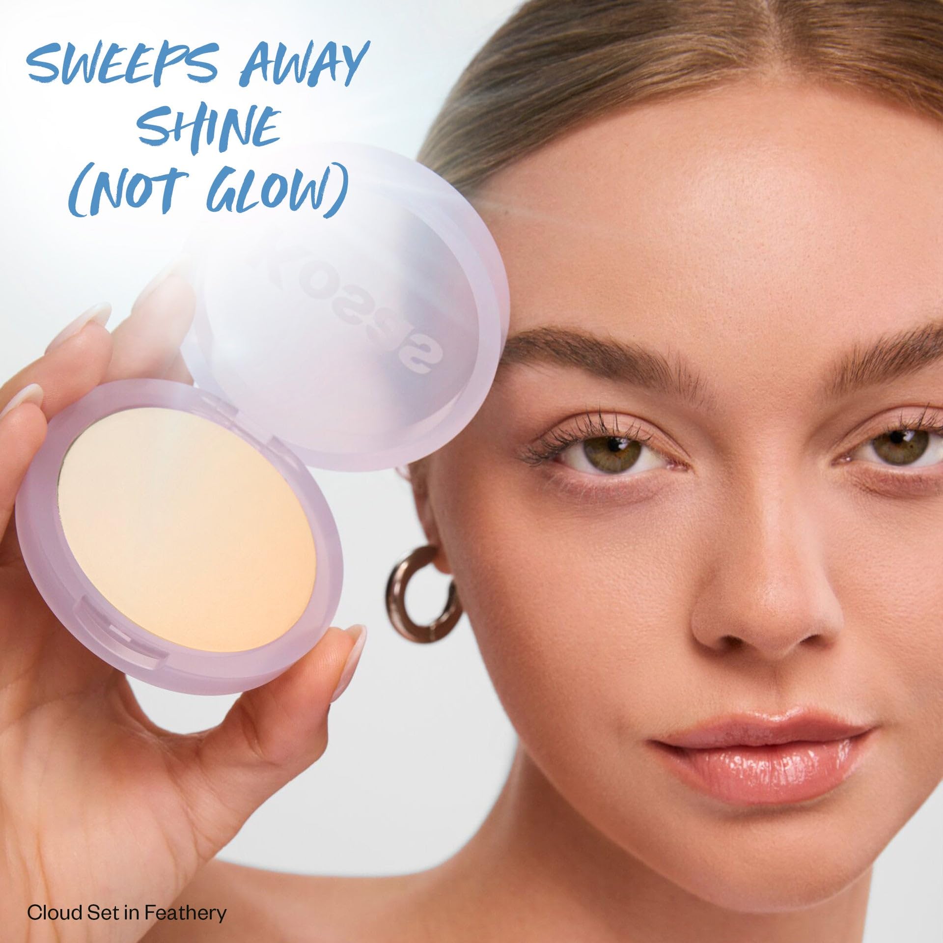 Buy now Kosas Cloud Set Face Setting Powder - Smoothing Shine Control, Soft, Sheer Translucent Makeup Finish, Portable & Long-Lasting Loose Pressed Baking Powder - Feathery (Sheer Light Medium) at indiglob india