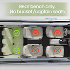 Dog Car Seat for Large Medium Dogs, Hard Bottom Back Seat Extender