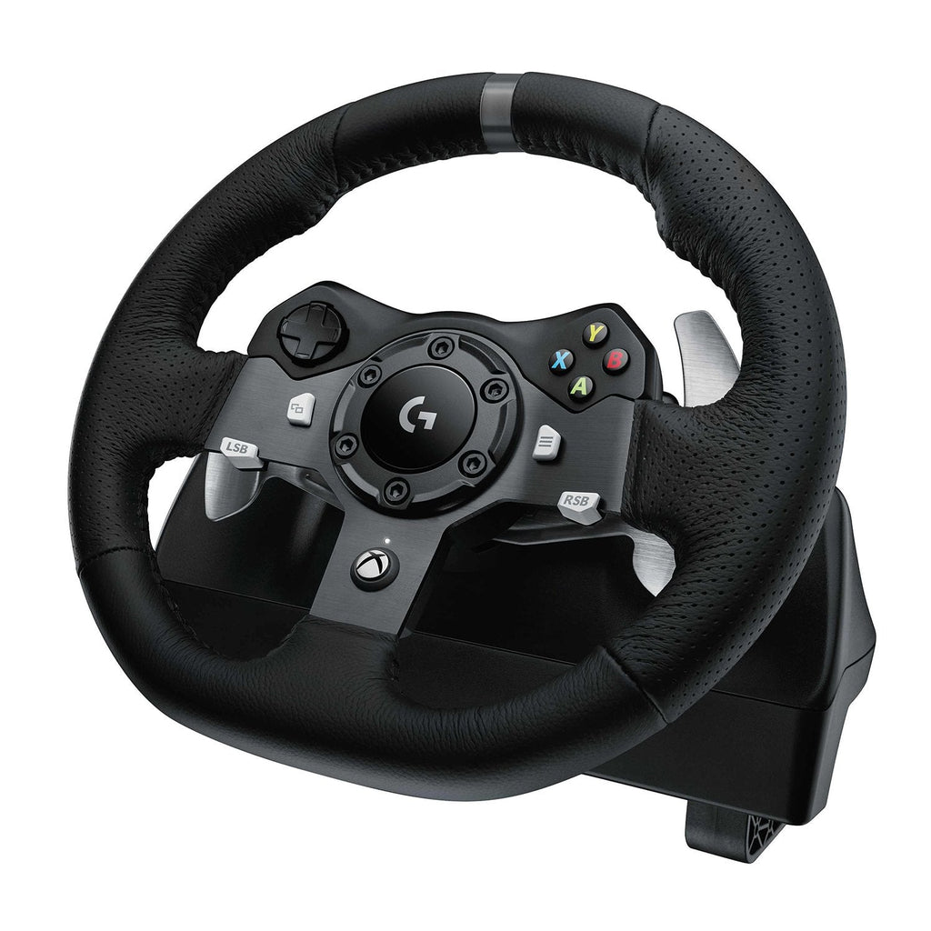 Buy now Logitech G920 Driving Force Racing Wheel for Xbox One and PC - Cable - USB - Xbox One, PC (Renewed) at indiglob india