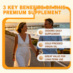 Everly Pumpkin Seed Oil with Saw Palmetto,180 Softgels