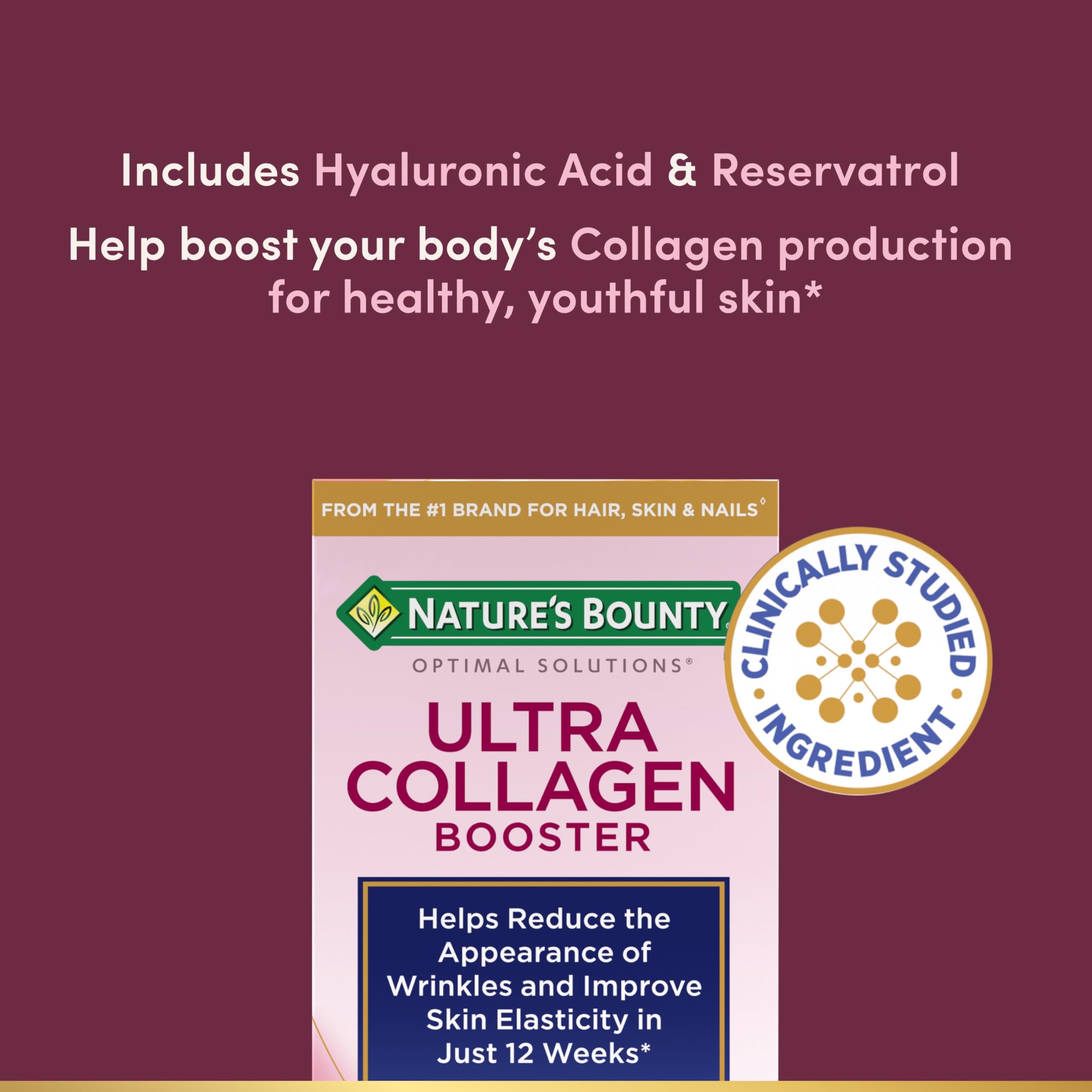 Nature's Bounty Optimal Solutions Ultra Collagen Booster, 48 Capsules
