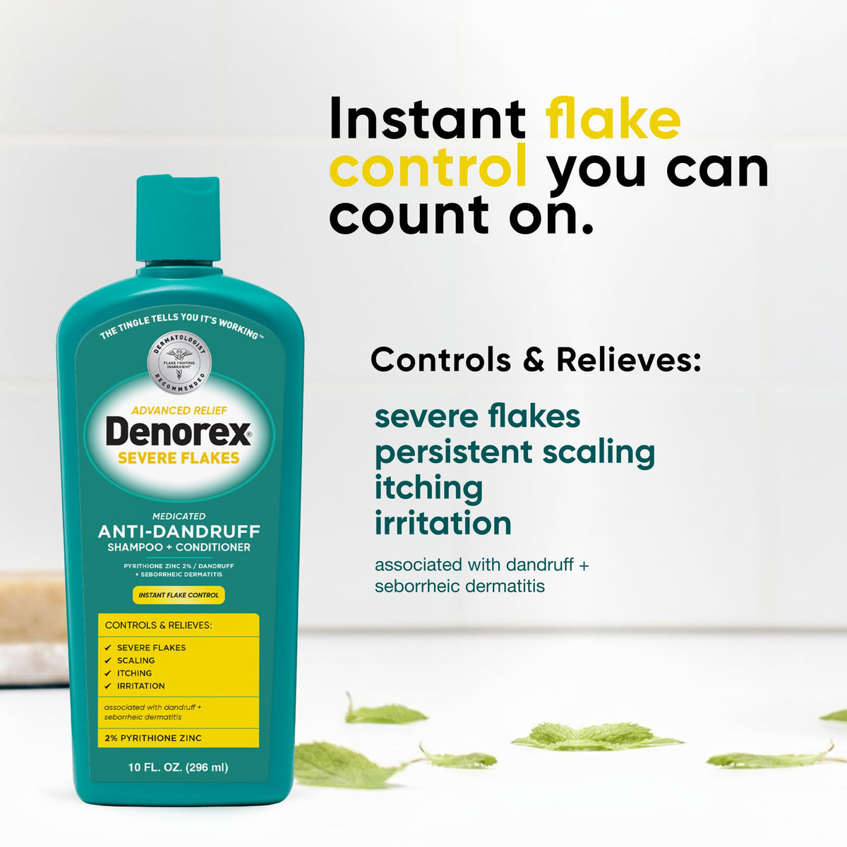 Denorex Severe Flakes Anti-Dandruff Shampoo & Conditioner, 10 fl oz