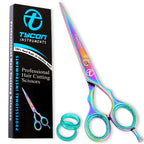 Tycon Hair Cutting Scissors Professional 6.5" – Japanese Stainless Steel, 2.7" Razor Edge Blade Barber Scissors – Ergonomic design - Precision Hair Scissors for Smooth Cutting - Salon & Personal Use