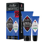 Jack Black Face & Lip Set - Double Duty Facial Moisturizer Face Cream for Men, Mens Facial Lotion with SPF + Natural Mint & Shea Butter with Vitamin E, Lip Balm SPF 25, Moisturizer Balm for Dry Lips