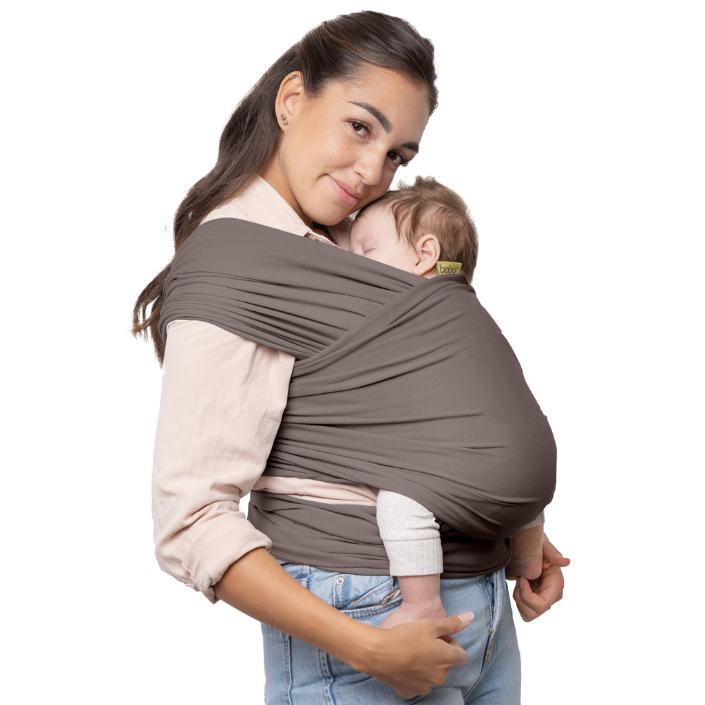 Buy now Boba Baby Wrap Carrier – Original Baby Sling Carrier for Newborns (7–35 lbs), Soft, Secure, Hands-Free & Ergonomic, Ideal for Comfortable Bonding, New Parents (Grey) at indiglob india