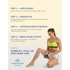 Skin Tightening Cellulite Cream for Body with Cryogold | Firm Saggy Body Skin Max Sweat Hot Massage Gel Tightens Belly, Thighs, Bum & Arms Lifts Tones Sculpts Body 7.05oz Large Size