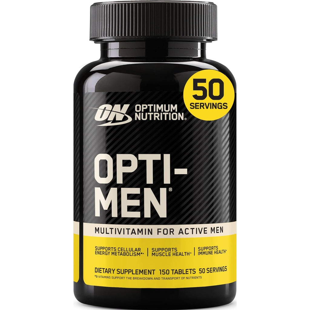 Optimum Nutrition Opti-Men, Vitamin C, Zinc and Vitamin D, E, B12 for Immune Support Mens Daily Multivitamin Supplement, 150 Count (Packaging May Vary)