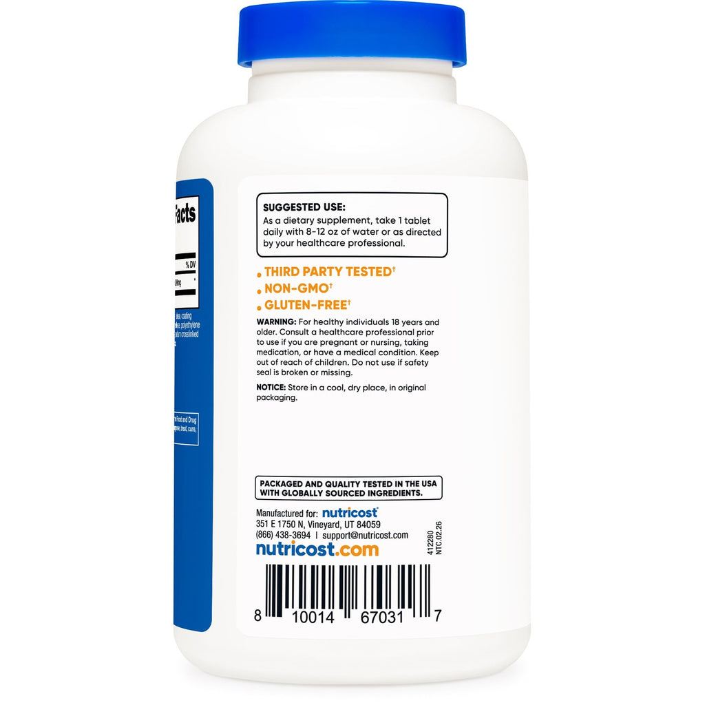 Nutricost L-Arginine 1000mg, Amino Acid Tablets (150 Tablets)