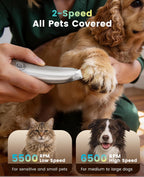 oneisall Dog Paw Trimmer with LED Light & Skin-Friendly Curved Blade