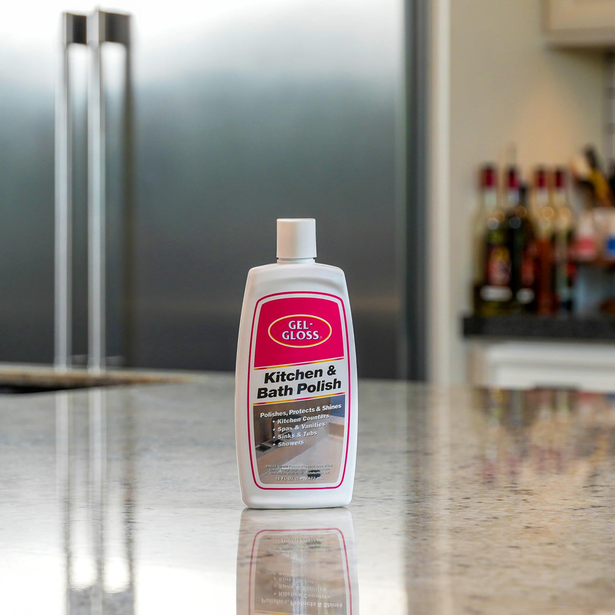 Gel-Gloss Home Kitchen & Bath Polish - Carnauba Wax Formulation, 16 oz.
