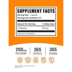 BulkSupplements.com L-Theanine Capsules - L-Theanine Supplement, L-Theanine 200mg, Theanine Pills - Amino Amino Supplement, Gluten Free - 1 Theanine Capsule per Serving, 365 Capsules
