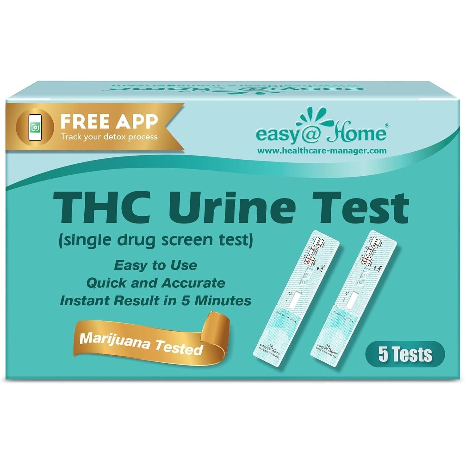 Buy now Easy@Home Marijuana Urine Drug Test Kit [15 Pack] - THC Tests for Home Use - Weed Detox Testing Kits with 50ng/ml Cutoff Level #EDTH-114 5 Count (Pack of 1) at indiglob india
