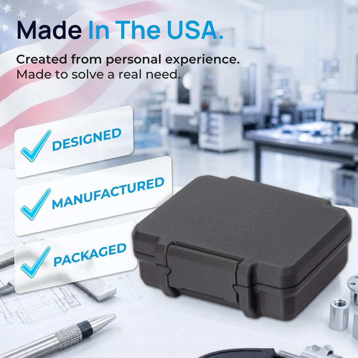 Peptide Case for 6 3ml Vials and a 30ml Vial with Syringe Storage