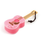 Dolly Parton Pink Guitar Bottle Brush Long-Handle Sponge, Fun and Unique Acoustic Guitar Design with Signature Dolly Logo, Great for Music Lovers