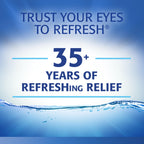 REFRESH CLASSIC Lubricant Eye Drops Preservative-Free Artificial Tears, 0.01 fl oz (0.4 mL), 50 Single-Use Containers