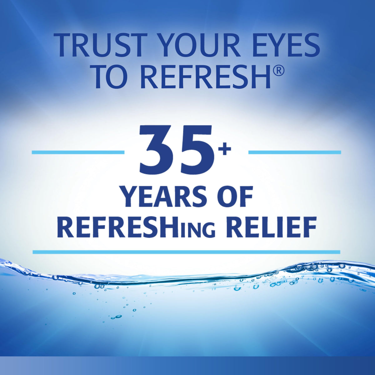 REFRESH CLASSIC Lubricant Eye Drops Preservative-Free Artificial Tears, 0.01 fl oz (0.4 mL), 50 Single-Use Containers