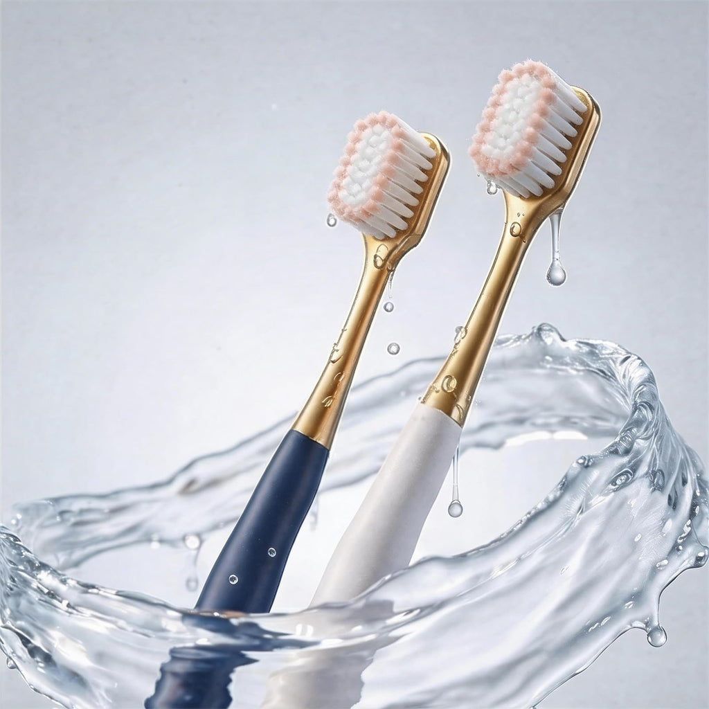 Adult Wide Head Soft Hair Toothbrush, Manual Toothbrush, Excellent Cleaning Effect for Large Head, Ultra Soft Brush Thread Can Gum-Friendly(6 Pack)