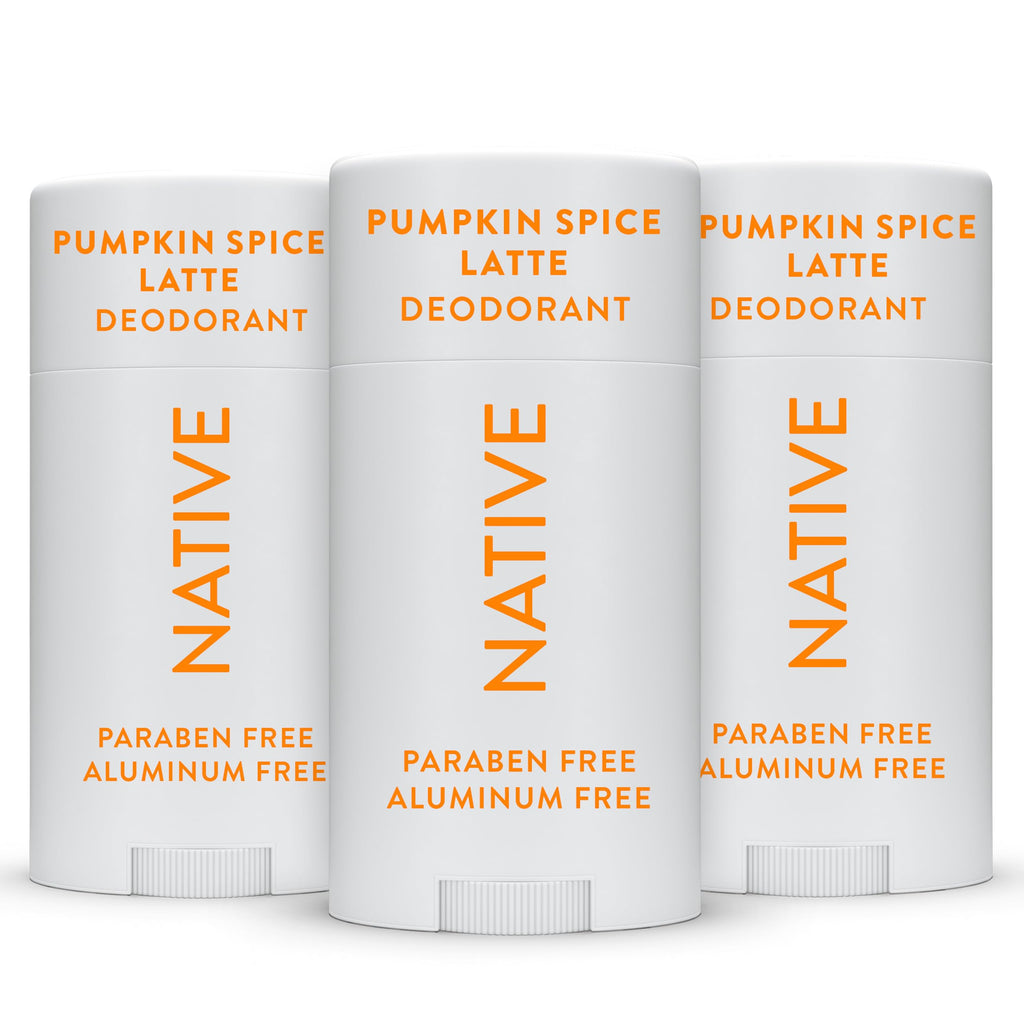 Buy now Native Deodorant Contains Naturally Derived Ingredients, 72 Hour Odor Control | Deodorant for Women and Men, Aluminum Free with Baking Soda, Coconut Oil and Shea Butter | Pumpkin Spice, 3-Pack at indiglob india