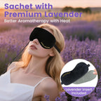 Buy now Aroma Season Heated Eye Mask, Warm Eye Compress for Dry Eyes MGD Stye Blephartitis Sinus Migraine, Graphene Heating Element with Natural Lavender Pack (Black) at indiglob india