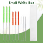 9PCS Reusable Long Colored Straw Cleaner Brush Set 12" Bendable