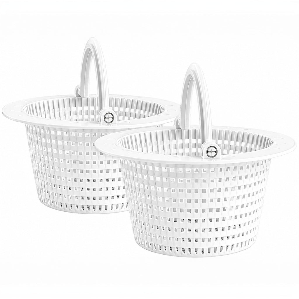 FibroPool Pool Skimmer Basket 2 Pack - Pivot Handle - 6.15 in - Plastic