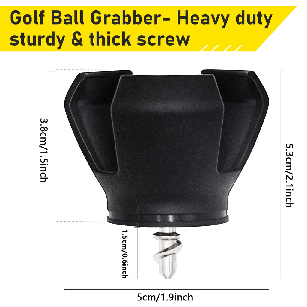 Golf Ball Retriever, 4 Pack Golf Ball Grabber Picker for End of Putter, Durable Golf Ball Retriever Pick Up Tool for Putter Grip