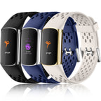 Buy now Maledan Compatible with Fitbit Charge 5/ Fitbit Charge 6 Bands Women Men, Breathable Sport Band Soft Waterproof Replacement Wristbands Strap for Fitbit Charge 5/ Charge 6 Advanced Fitness Tracker at indiglob india