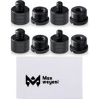Buy now 8 Pieces Mic Stand Adapter 5/8 Female to 3/8 Male and 3/8 Female to 5/8 Male, 5/8 Female to 1/4 Male and 1/4 Female to 5/8 Male Screw Thread Adapter Mic Thread Adapter Set for Microphone (Black) at indiglob india