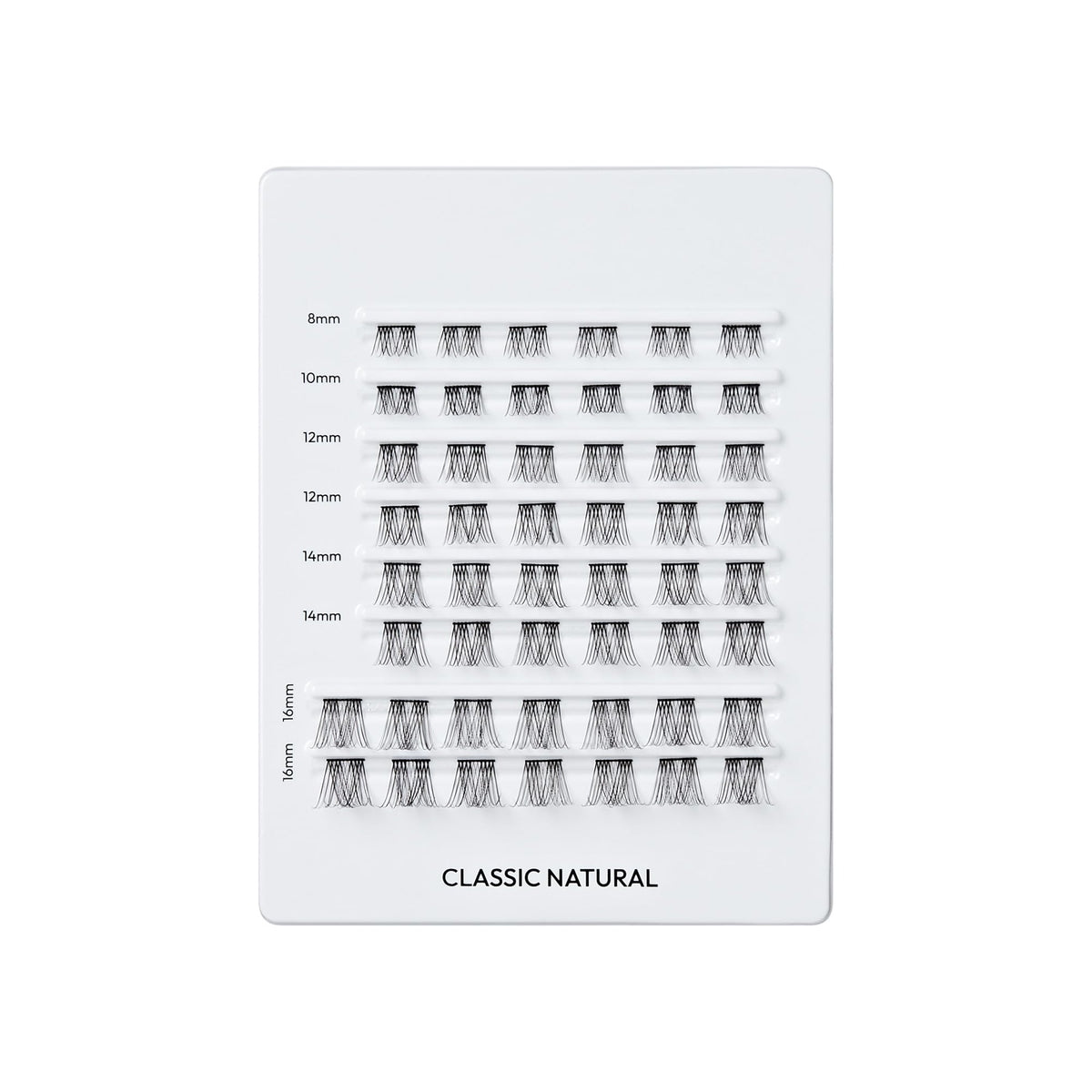 Falscara, False Eyelashes, Lash Clusters, 'Classic Natural', 8mm-16mm, Includes 50 Wisps, Contact Lens Friendly, Easy to Apply, Reusable Lash Clusters