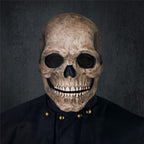 Buy now RRANYF Creepy Halloween Full Head Skull Mask with Movable Jaw, Adult Entire Head Realistic Latex Helmet, Scary Skeleton at indiglob india