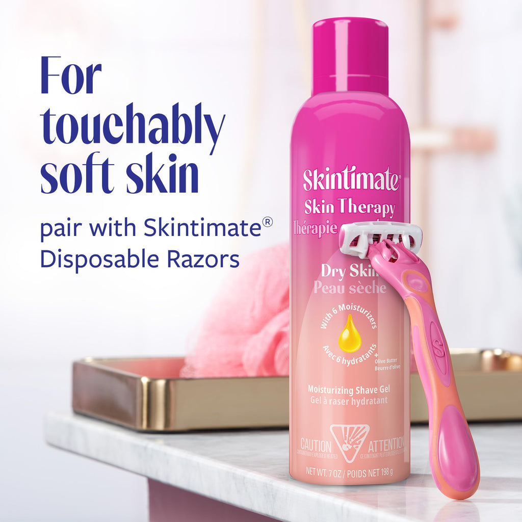 Skintimate Shaving Cream for Women, Shaving Foam, Sensitive Skin Scent, Pack of 3, 7 oz Each