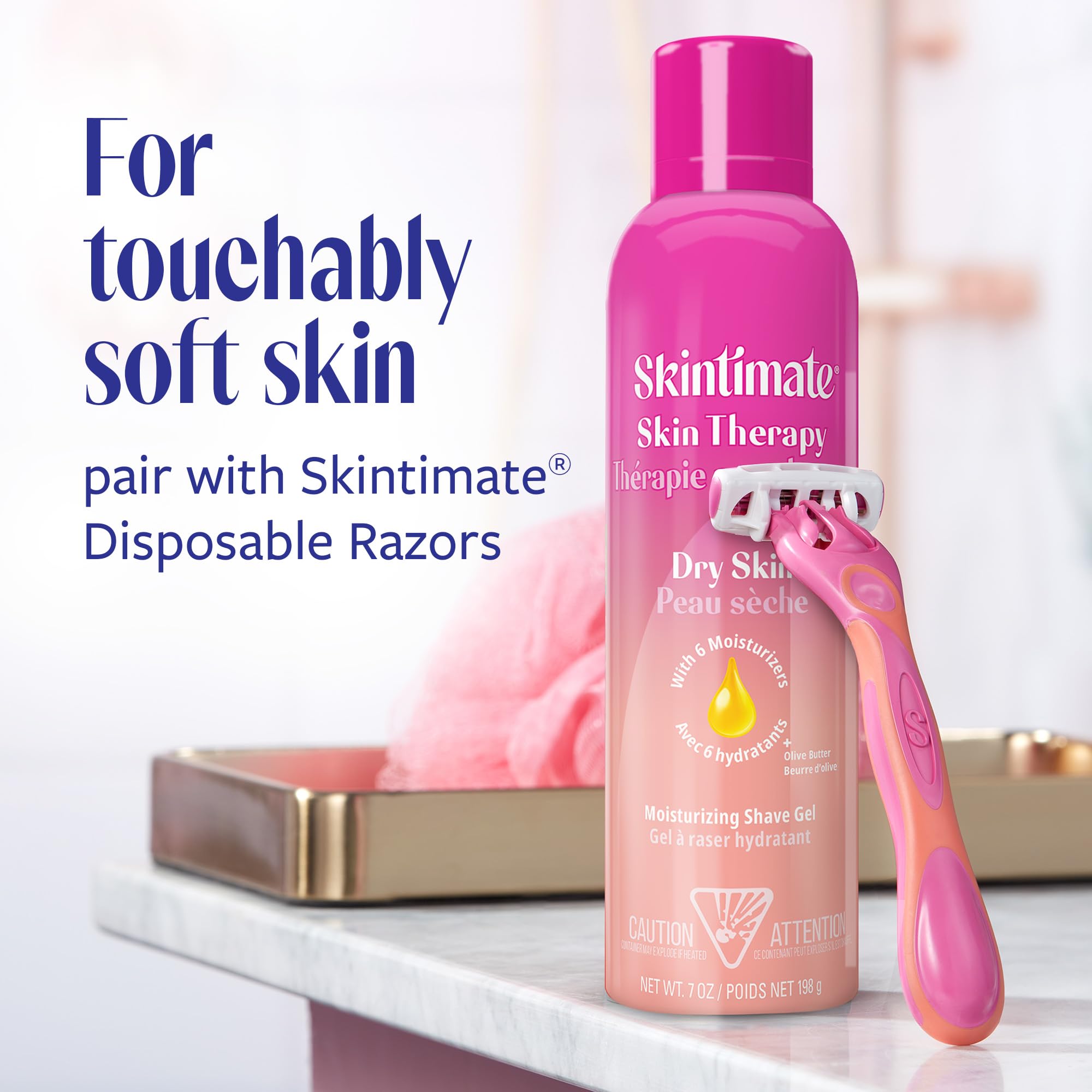 Skintimate Shaving Cream for Women, Shaving Foam, Sensitive Skin Scent, Pack of 3, 7 oz Each