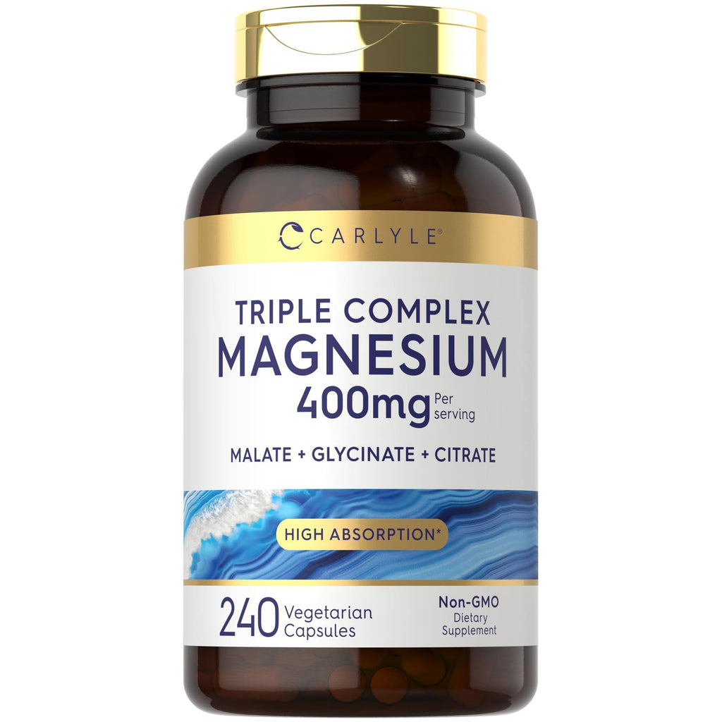 Carlyle Triple Magnesium Complex | 400 mg | 240 Capsules