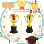 24 Pack Mini Trophies for Kids Awards,Plastic Gold Award Trophy Cups,Golden Award Trophy Cups Set,Gold Participation Trophys Cup for Party Favors,Rewards,Props,Sports,Competitions(4 in)