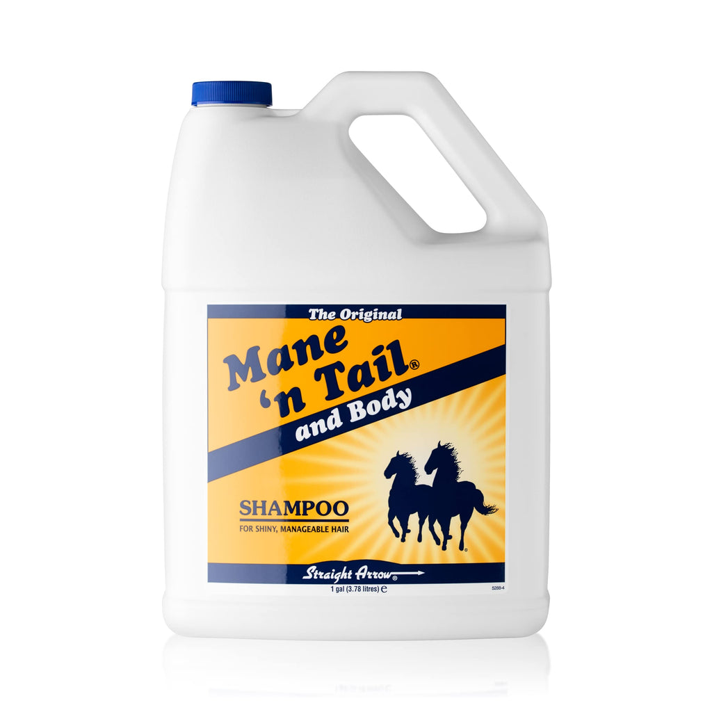 Mane ’n Tail Original Horse Shampoo, Protein-Enriched Grooming Formula for Soft Shiny Coats, Manes & Tails, Deep Cleansing with Hydrolyzed Collagen 1 Gallon