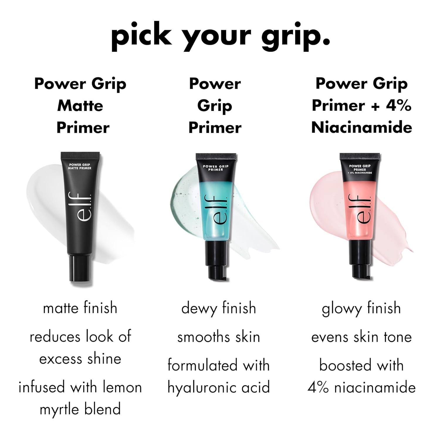 Buy now e.l.f. Power Grip Primer, Gel-Based & Hydrating Face Primer For Smoothing Skin & Gripping Makeup, Moisturizes & Primes, 0.811 Fl Oz (24 ml.) at indiglob india