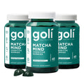 Goli Matcha Mind Cognitive Gummies with Cognizin Citicoline - 250mg Citicoline Plus Matcha Powder - Brain Health and Focus Support - Vegan, Non-GMO, Gluten-Free, 180 Count (3 Pack)