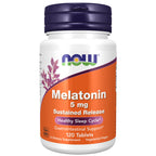 Buy now NOW Foods Supplements, Melatonin 5 mg, Sustained Release, Formulated for a 4-Hour Release Period, 120 Tablets at indiglob india
