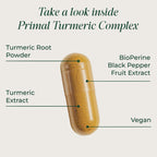 Primal Harvest Turmeric Complex - Daily Vegan Supplement, Gluten Free