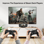 Buy now KUNSLUCK Stand Base for Steam Deck/Nintendo Switch 2, Steam Deck Stand with Anti-Slip Silicone Pad (Black) at indiglob india